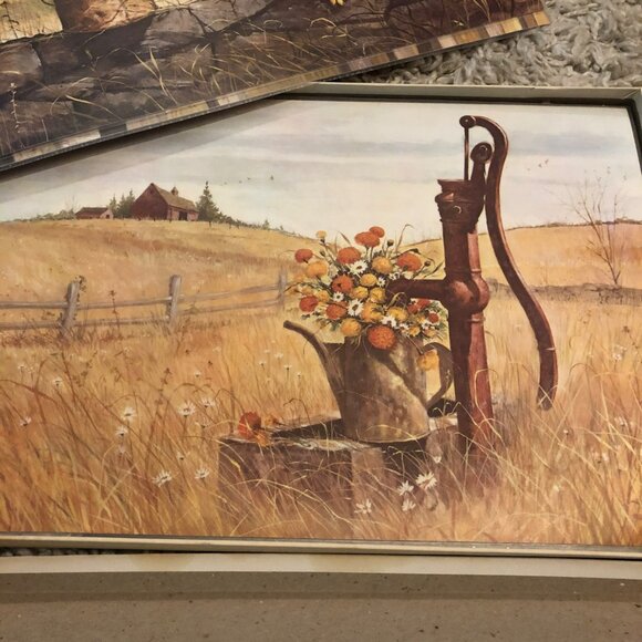 Country Moods Placemats & Coasters Set Washable & Reversible VTG - Picture 6 of 9